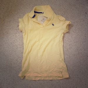Yellow Abercrombie polo