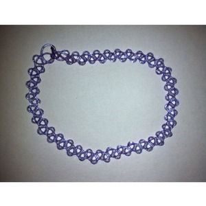 💜Purple Glitter Tattoo Choker💜