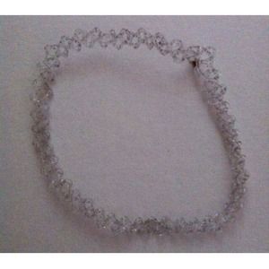 Clear Glitter Tattoo Choker