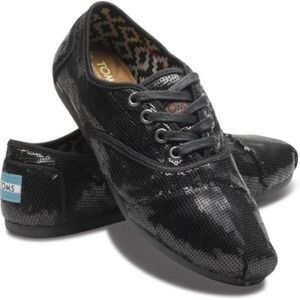 Toms black sequins