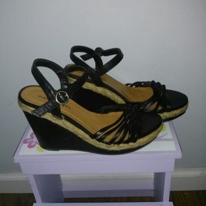 BOGO FREE! Madden Girl Strappy Black Wedges