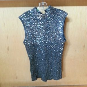 White House Black Market Sequined Top