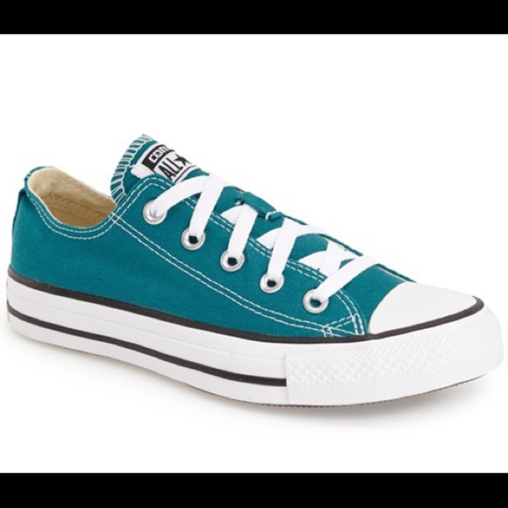 CONVERSE teal/blue sneakers - size 8