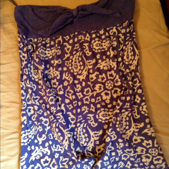 Strapless top