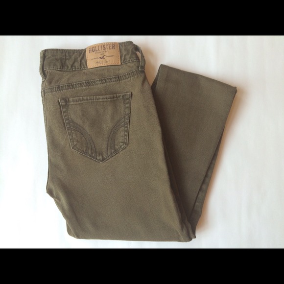 Olive skinny jeans