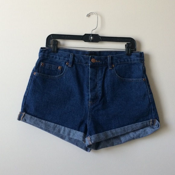 Denim dark shorts