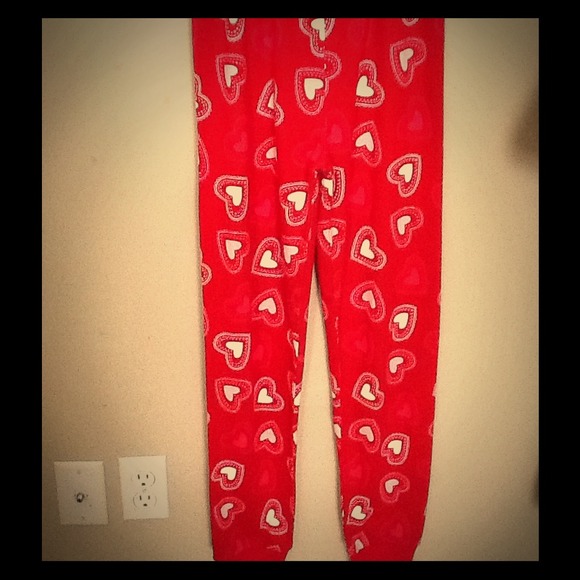 Pj pant with heart detail