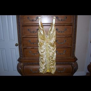 SOFT GOLD PARTY DRESS