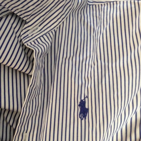 Button down long sleeve shirt , collared polo