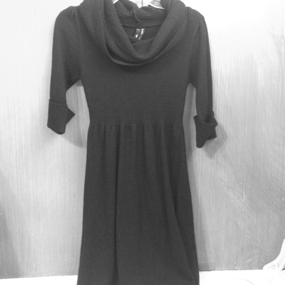 Black sweater dress!