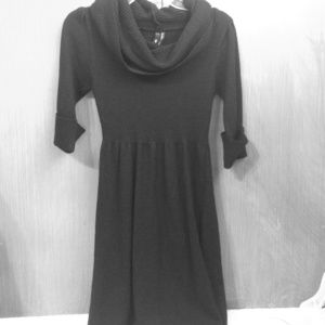 Black sweater dress!