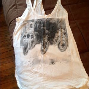 Motorcycle Grunge Racerback Tank