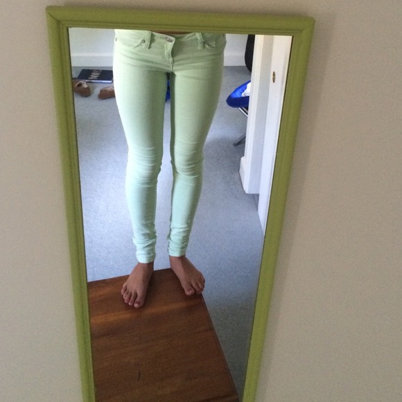 light green tractr jeans