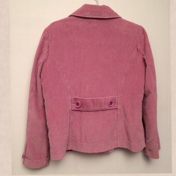 J. JILL DUSTY ROSE CORDUROY DOUBLE-BREASTED JACKET - Picture 3 of 4