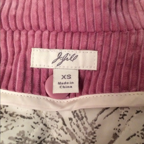 J. JILL DUSTY ROSE CORDUROY DOUBLE-BREASTED JACKET - Picture 4 of 4