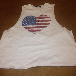 Brandy Melville American Flag Tank