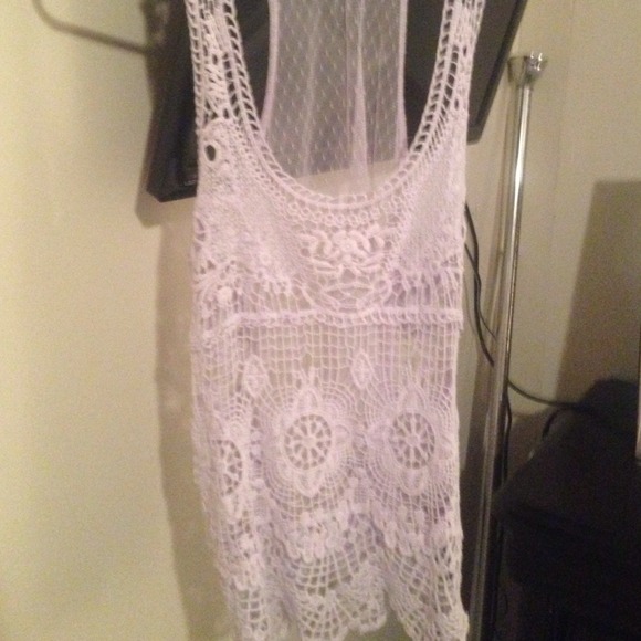 Light purple crochet tank