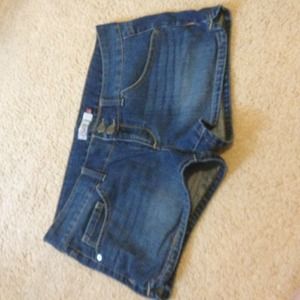 Denim shorts