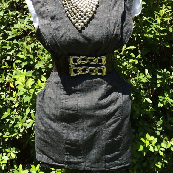 Fun and Flirty Denim Look Dress - Picture 4 of 4