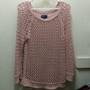 Loose and long crochet sweater