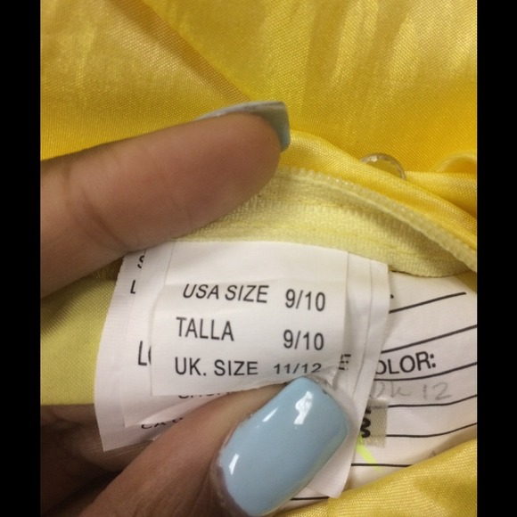 Yellow Mori Lee Prom/Pageant/Formal Gown - Picture 4 of 5