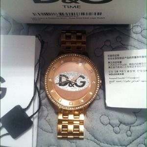 Rose Gold D&G Watch
