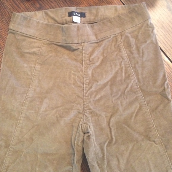 Corduroy tan leggings