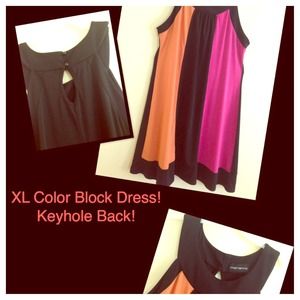 XL Color Block Dress