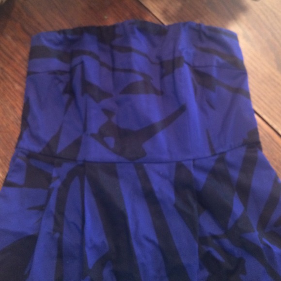 Blue and black Express dress