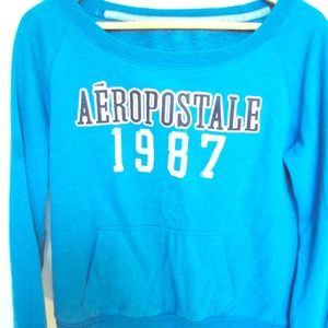 Aeropostale blue sweatshirt size large