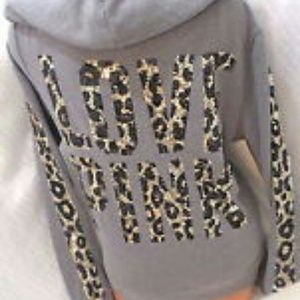 Victorias Secret Sequin Cheetah Hoodie