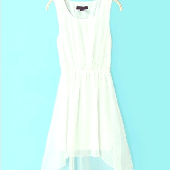 White high low dress small