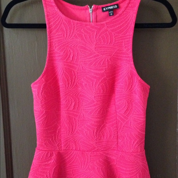 Pink Express Peplum Top