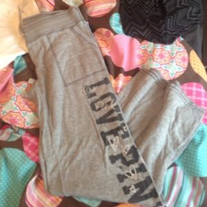 Victoria's secret pink sweatpants