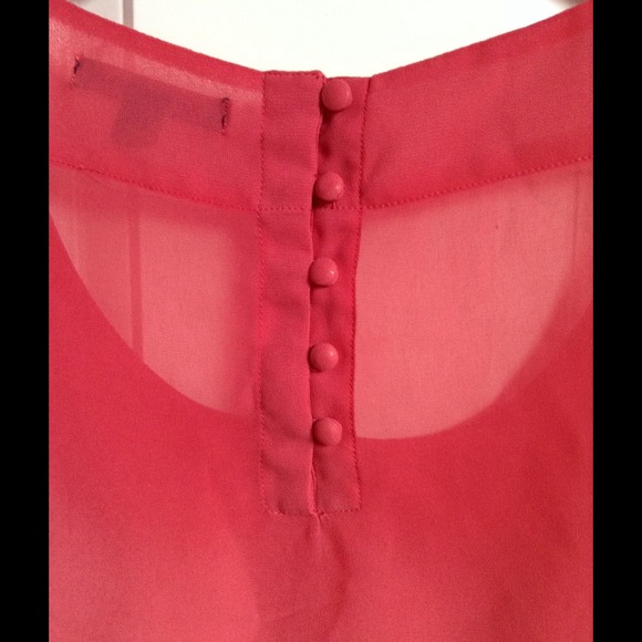 Pink polyester blouse - Picture 3 of 3