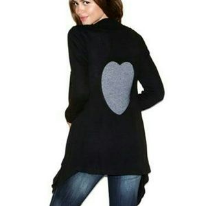 Heart back cardigan