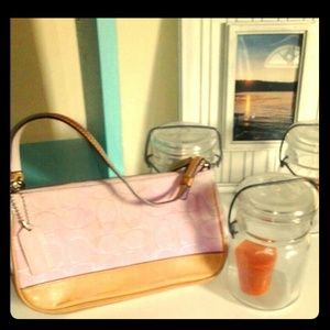 Small pink coach purse
