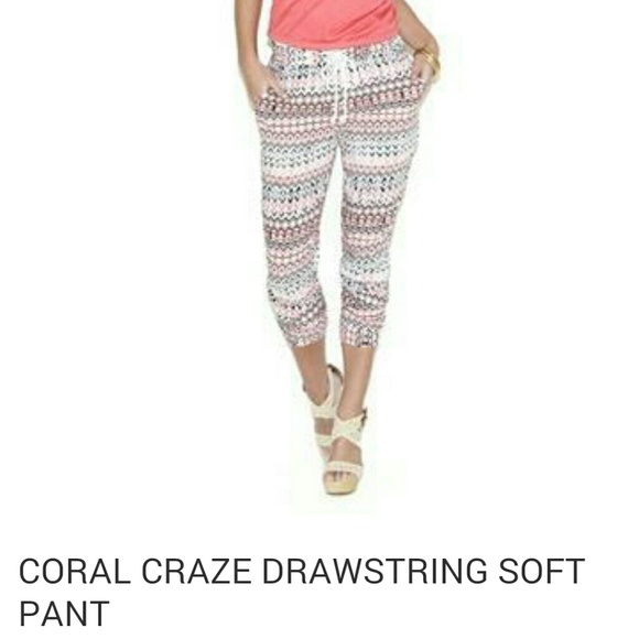 Coral Craze Drawstring pant