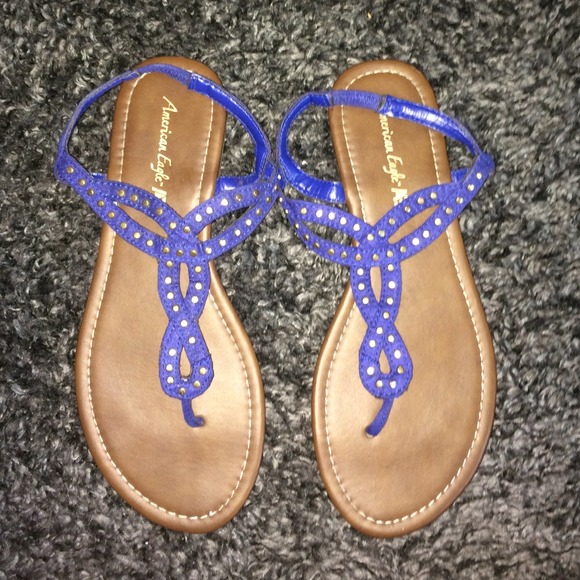 Royal blue sandals
