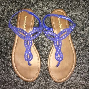 Royal blue sandals