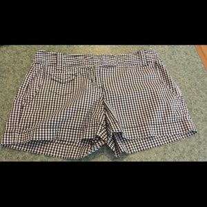 Ann Taylor Loft Tailored Checkered Print shorts