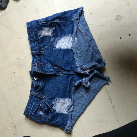 High waisted Daisy Duke shorts