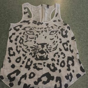 Cheetah print muscle tank