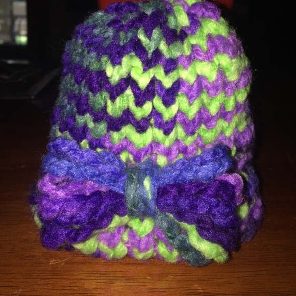 Knitted baby hat handmade