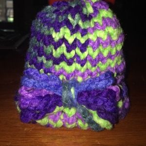 Knitted baby hat handmade