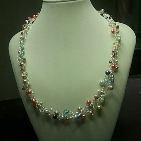 Handmade crochet necklace