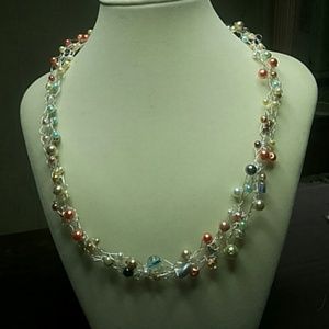 Handmade crochet necklace