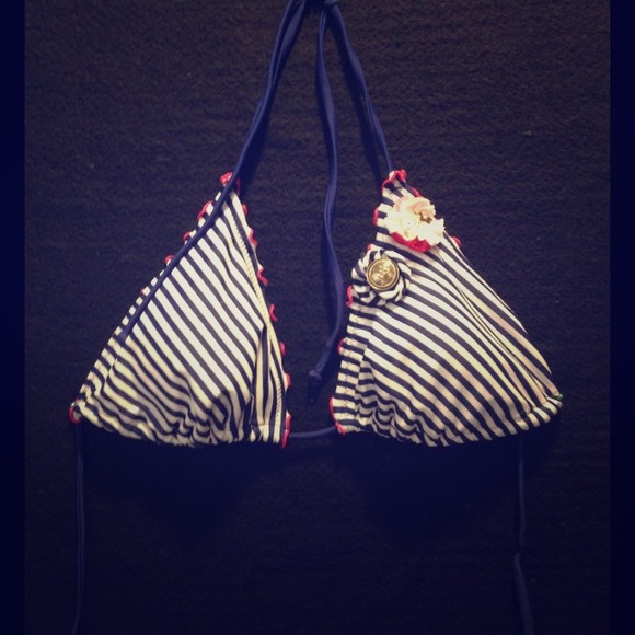 Cute sailor bikini top