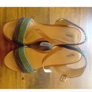 Woven + Cork Wedge Sandal