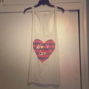 A Forever 21 white tank top